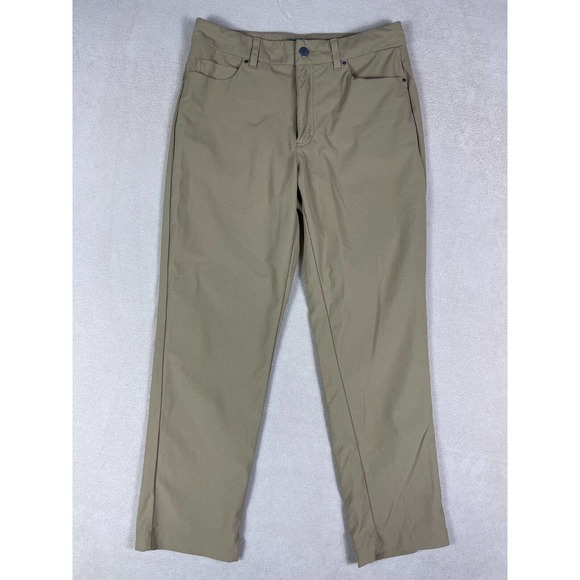WA VRST Mens 32x30 Pants Brown Mid Rise Tapered Leg Regular Fit